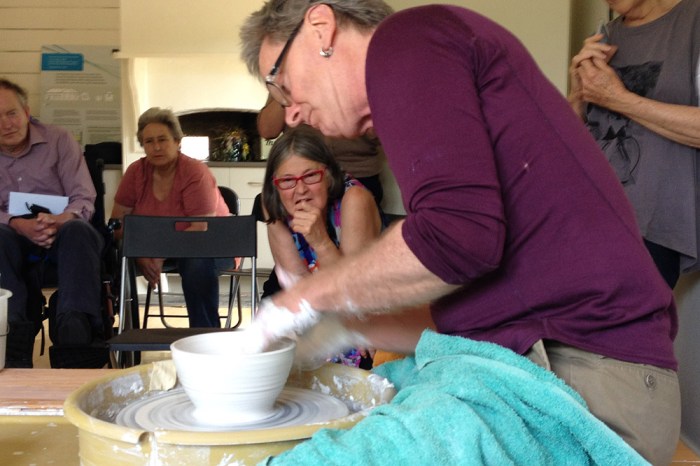 Amazement as the bowl takes shape