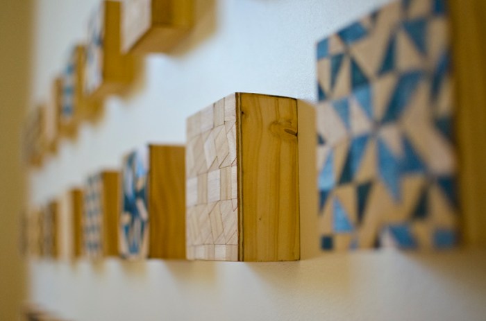 reiteration - artists sally roadknight, julie patey, georgina duckett, sandra tobias at newstead artshub exhibition opening